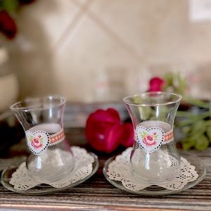 Turkish tea set of 12 pieces. New in box